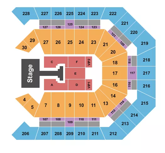 JONAS BROTHERS Seating Map Seating Chart