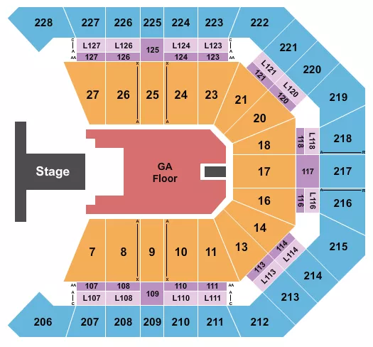 PLAYBOI CARTI Seating Map Seating Chart