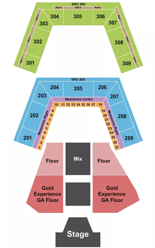 SIX INVITATIONAL Seating Map Seating Chart