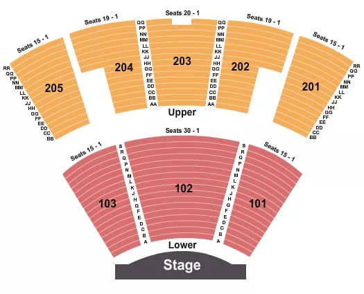 CIRQUE Seating Map Seating Chart