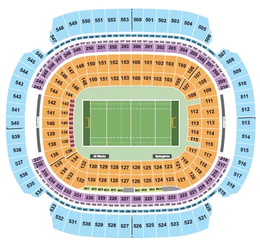 MT BANK STADIUM RUGBY Seating Map Seating Chart