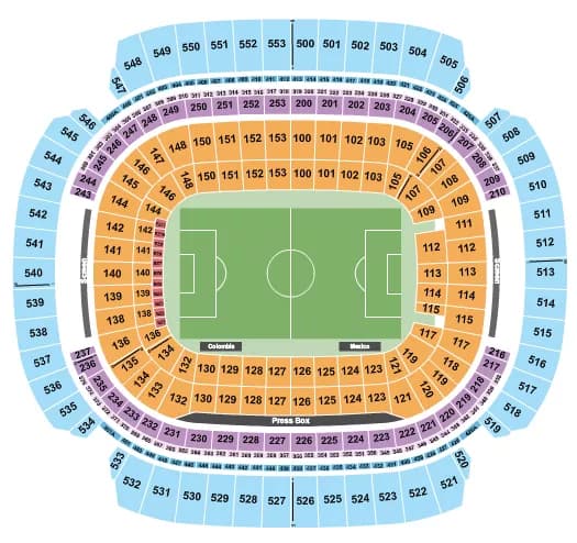 MT BANK STADIUM SOCCER 2 Seating Map Seating Chart
