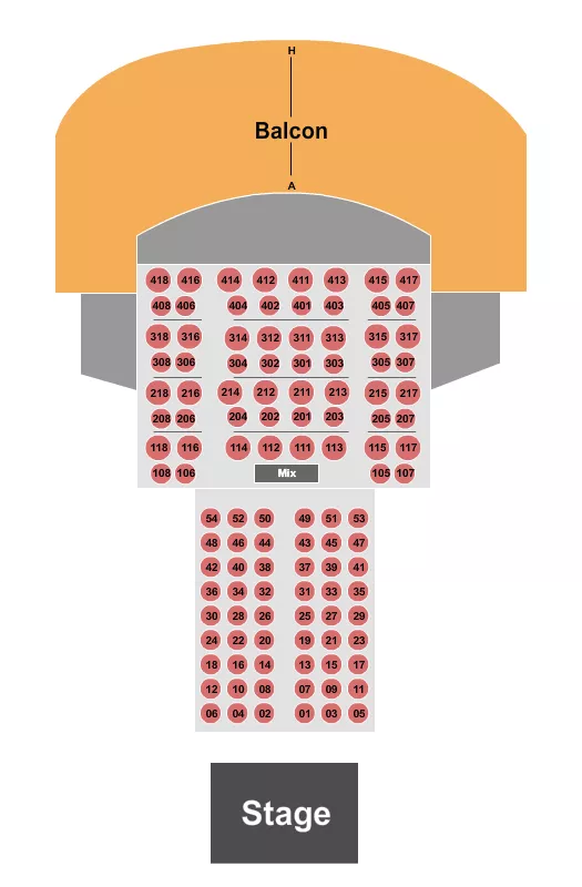 ENDSTAGE TABLES 3 Seating Map Seating Chart