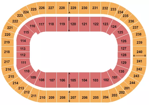 MONSTER JAM Seating Map Seating Chart