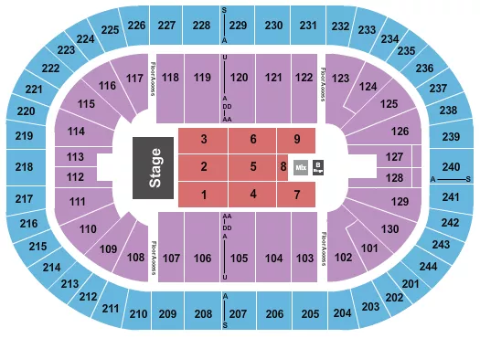 PENTATONIX Seating Map Seating Chart