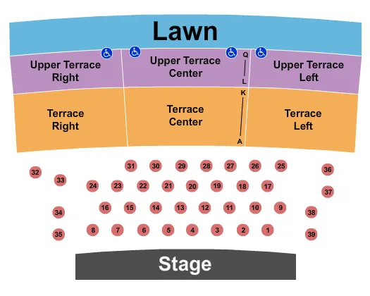 END STAGE Seating Map Seating Chart