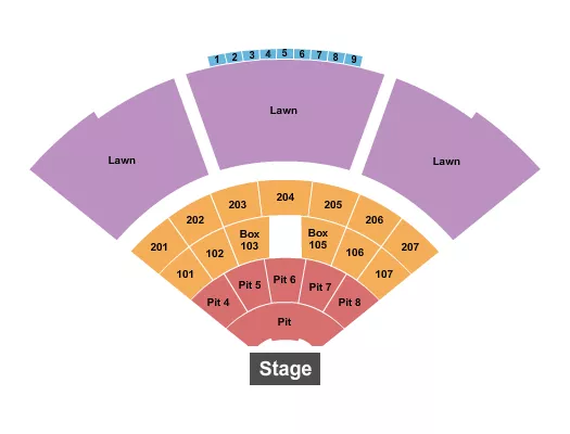 ENDSTAGE GA Seating Map Seating Chart