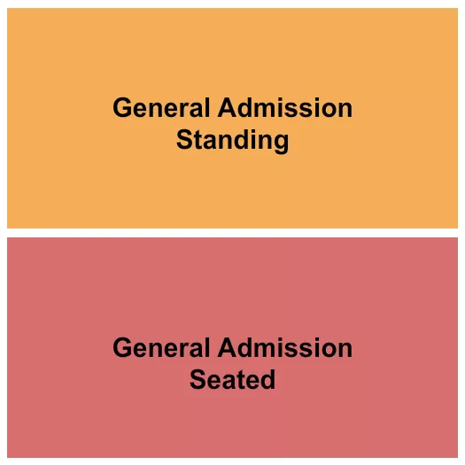 GA SEATED GA STANDING Seating Map Seating Chart