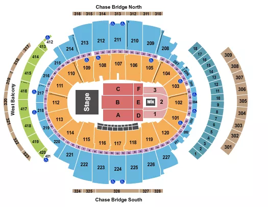 ANDREA BOCELLI Seating Map Seating Chart