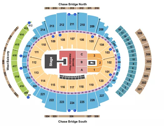 DEMI LOVATO Seating Map Seating Chart