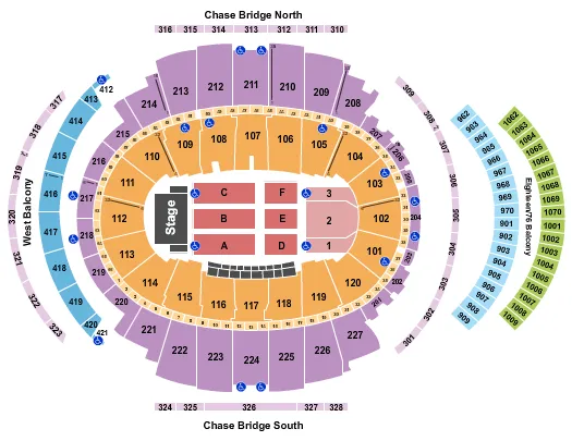 ENDSTAGE CONCERTS Seating Map Seating Chart