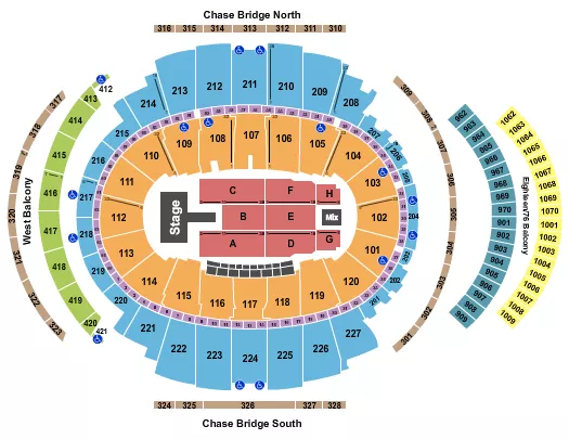 KID CUDI Seating Map Seating Chart