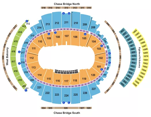 NEW YORK KNICKS WATCH PARTY Seating Map Seating Chart