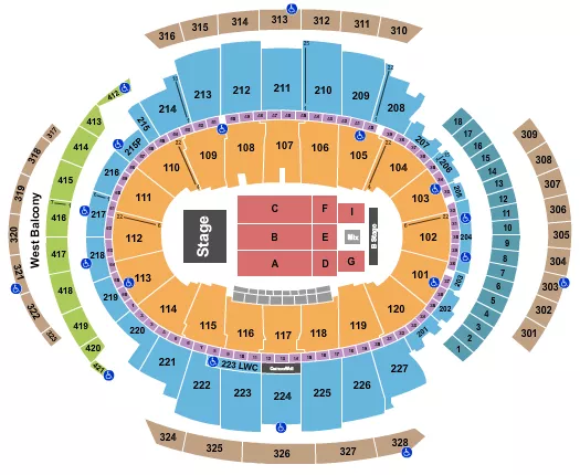 RICARDO ARJONA Seating Map Seating Chart