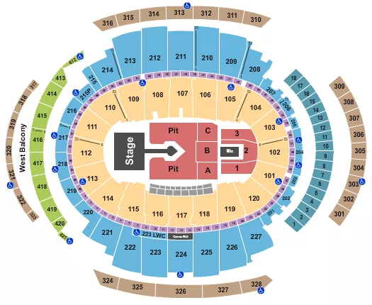 SABRINA CARPENTER Seating Map Seating Chart