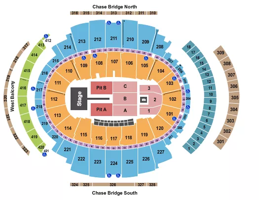TATE MCRAE Seating Map Seating Chart