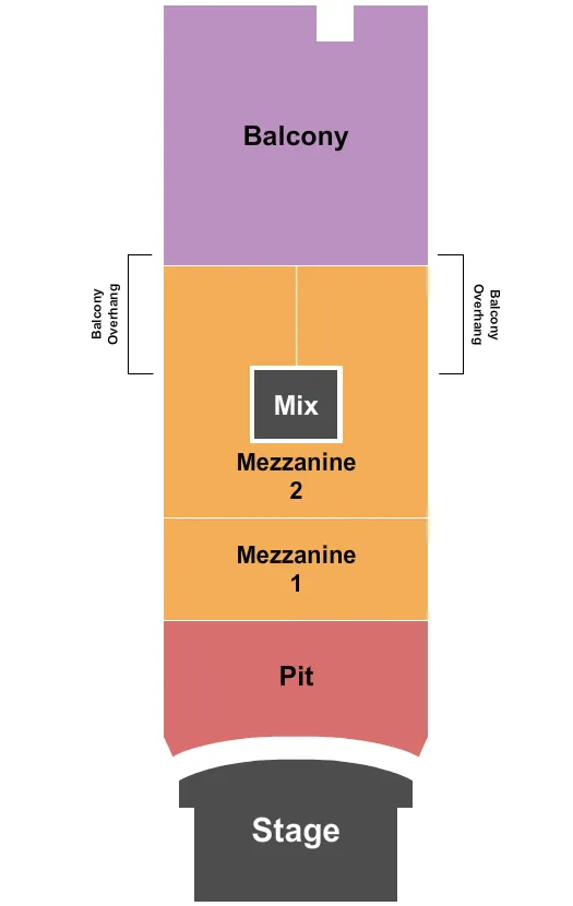 MADISON THEATER COVINGTON ENDSTAGE GA Seating Map Seating Chart