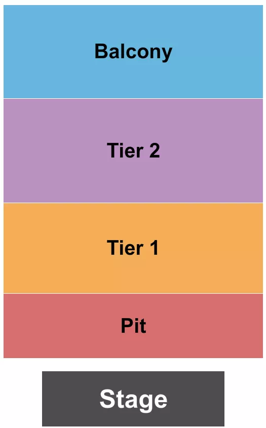 MADISON THEATER COVINGTON ENDSTAGE PIT TIERS 2 Seating Map Seating Chart