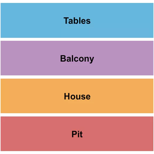 MADISON THEATER COVINGTON PIT HOUSE BALCONY TABLES Seating Map Seating Chart