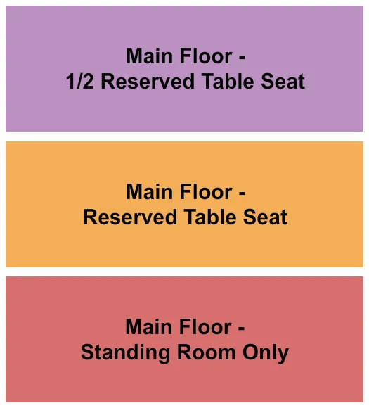 MADLIFE STAGE STUDIOS MFGA RESERVED Seating Map Seating Chart