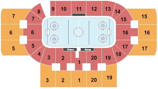 HOCKEY Seating Map Seating Chart