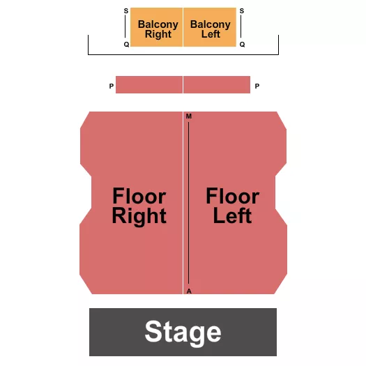 ENDSTAGE Seating Map Seating Chart