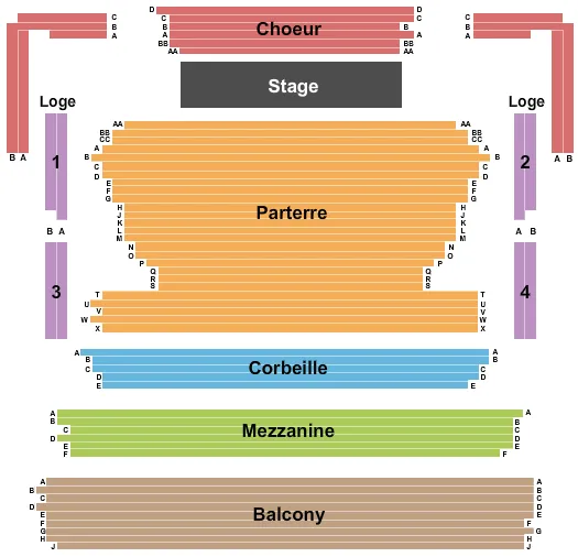 ENDSTAGE 2 Seating Map Seating Chart