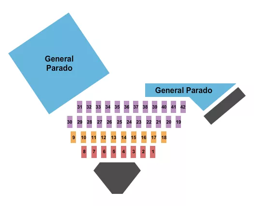 MAJESTIC EVENT CENTER ORLANDO TABLES 2 Seating Map Seating Chart