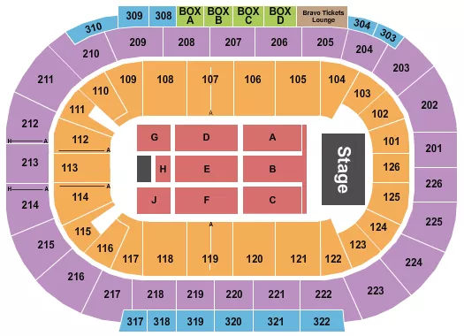 ENDSTAGE 6 Seating Map Seating Chart