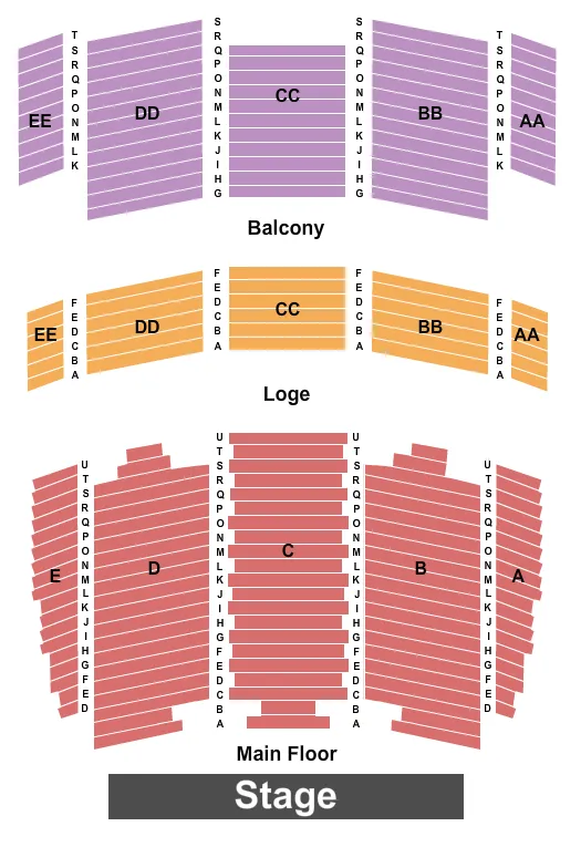 ENDSTAGE ZP Seating Map Seating Chart
