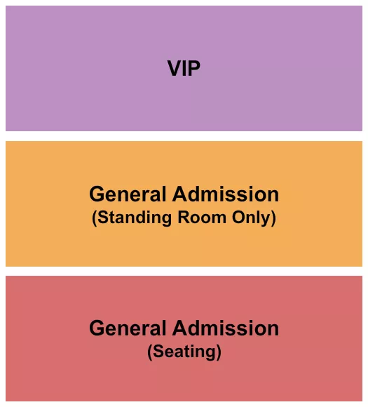 GA SEATED STANDING VIP Seating Map Seating Chart