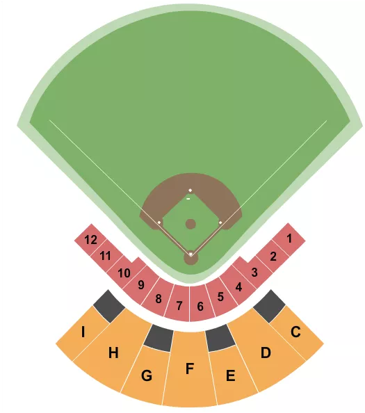 BASEBALL Seating Map Seating Chart