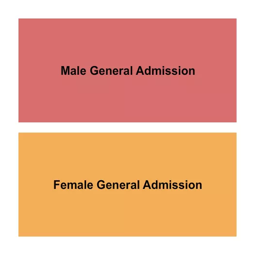 MALE FEMALE ENTRY Seating Map Seating Chart