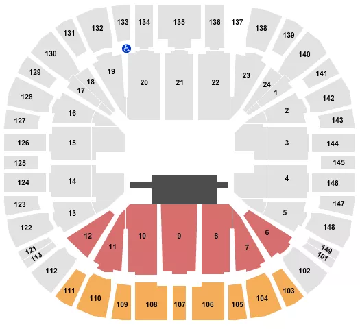 DANCE Seating Map Seating Chart