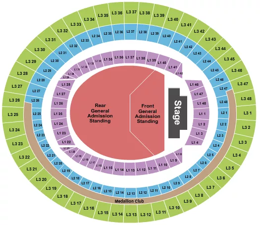 OASIS Seating Map Seating Chart