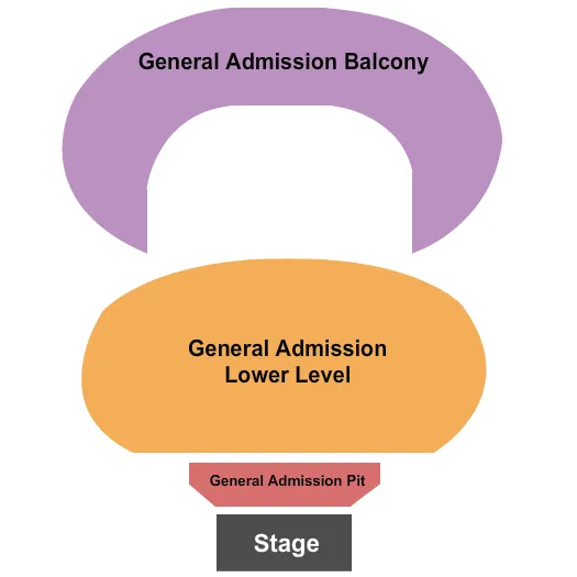 ENDSTAGE ALL GA Seating Map Seating Chart