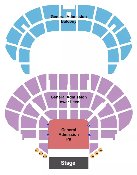 GA FLOOR GA PIT 2 Seating Map Seating Chart
