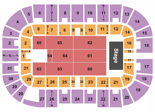 ENDSTAGE 2 Seating Map Seating Chart