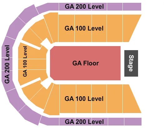 GA BY LEVEL Seating Map Seating Chart
