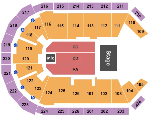 HALF HOUSE 3 Seating Map Seating Chart