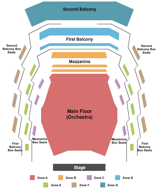 ENDSTAGE INTZONE Seating Map Seating Chart