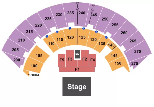ENDSTAGE Seating Map Seating Chart