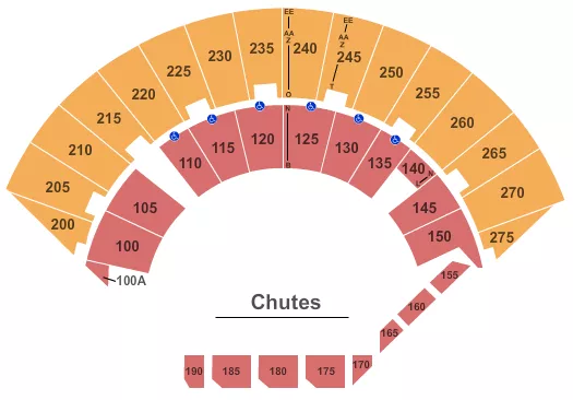 RODEO Seating Map Seating Chart
