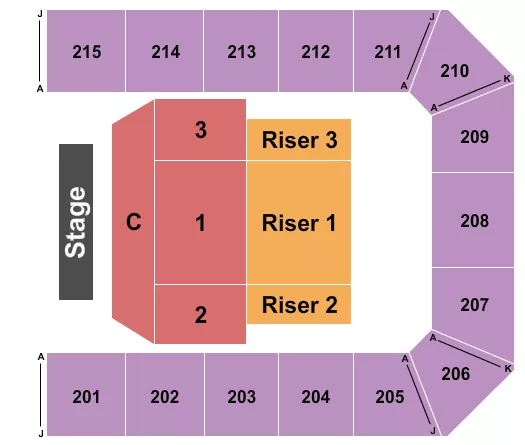 ENDSTAGE 3 Seating Map Seating Chart
