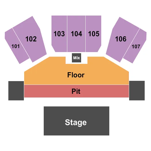 JAKE OWEN 2 Seating Map Seating Chart