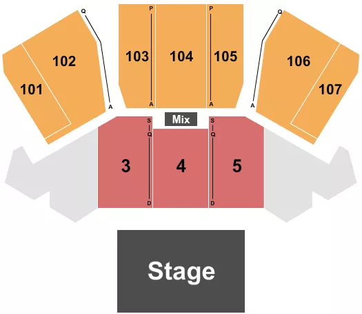 THEATER 5 Seating Map Seating Chart