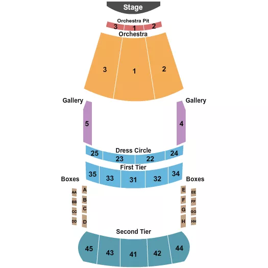 ENDSTAGE PIT Seating Map Seating Chart