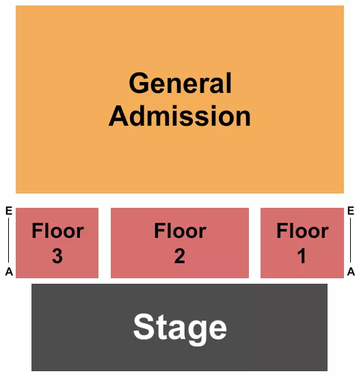 GA FLOOR Seating Map Seating Chart
