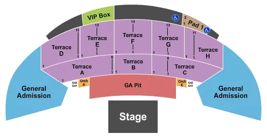 ENDSTAGE GA PIT 2 Seating Map Seating Chart