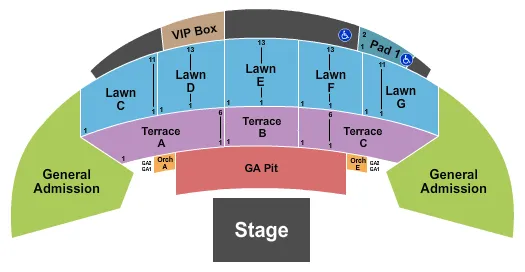 ENDSTAGE GA PIT Seating Map Seating Chart